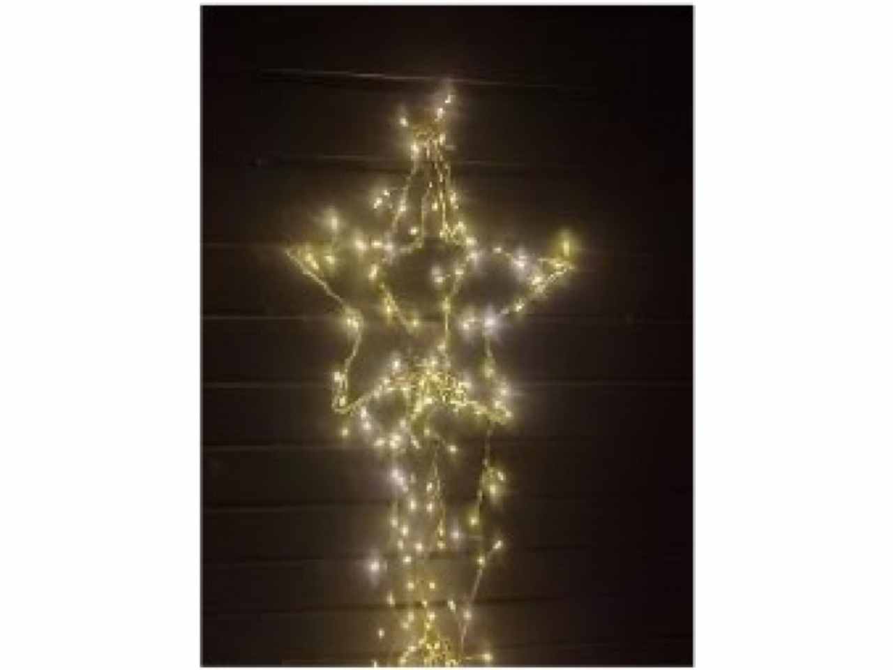 Stella da appendere 3d con 440 luci led pendenti 57x57x180cm