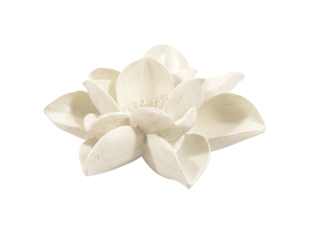 Portacandela fiore in resina diam.18x7cm