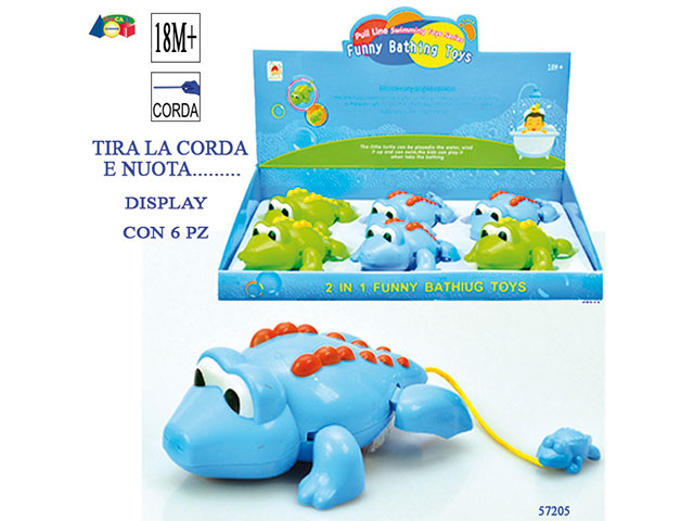 Coccodrillo a corda nuota in acqua 57205