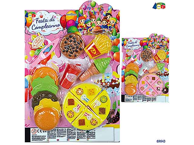 Set festa di compleanno c/torta  69643