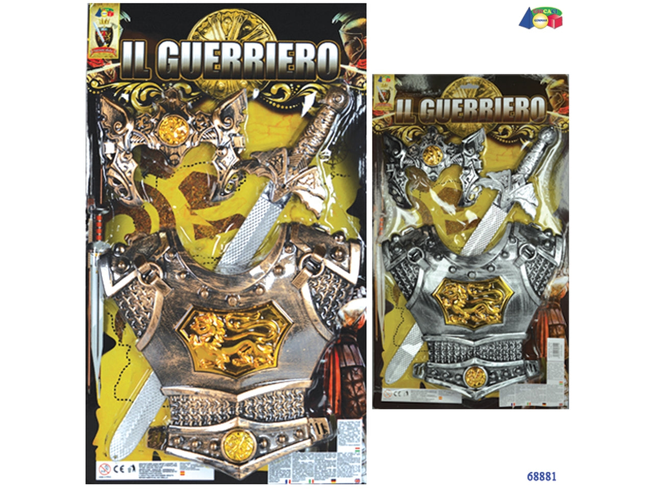 Set il guerriero con corpetto e accessori