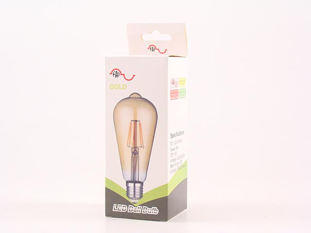 Lampada led 6w 2400k b.ca oro 5220/ca