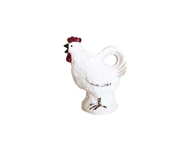 Gallo porcellana bianca 21x14x24 puk015