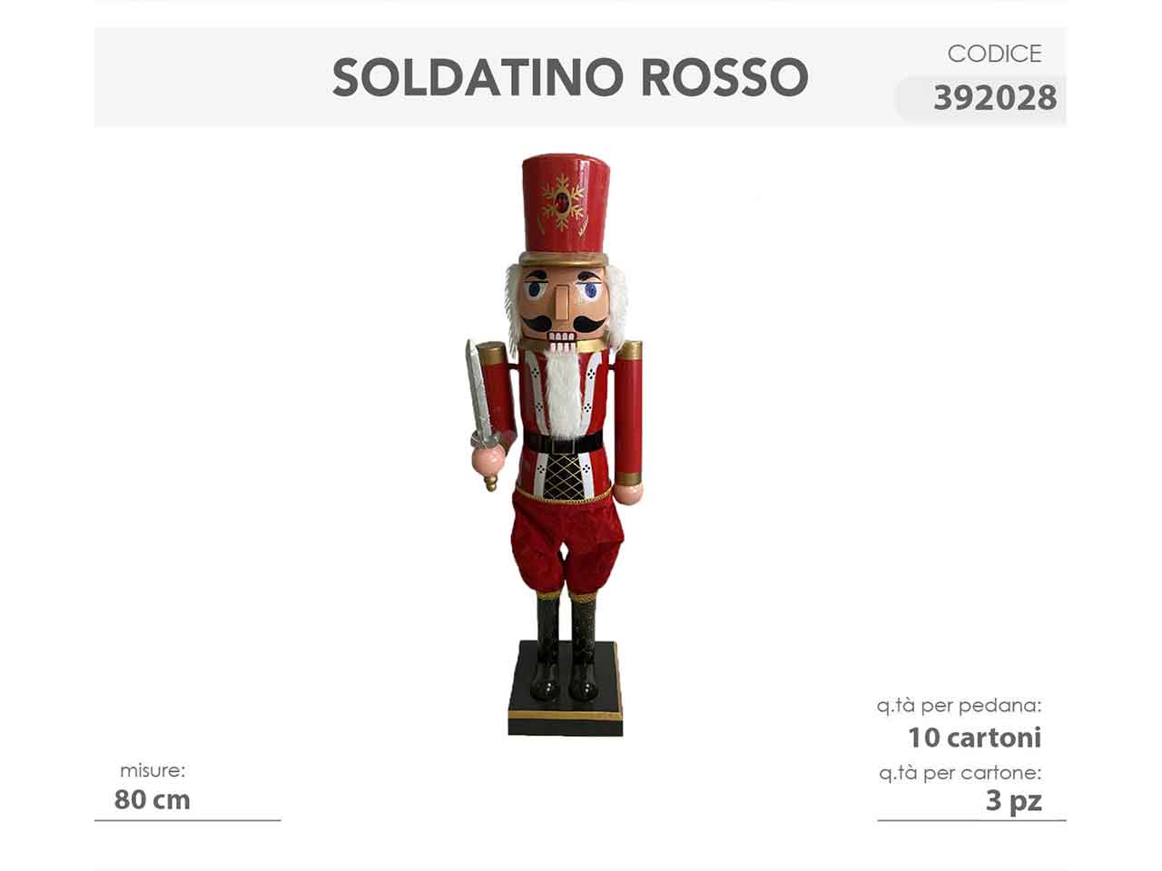 Schiaccianoci 80cm assortiti 392028