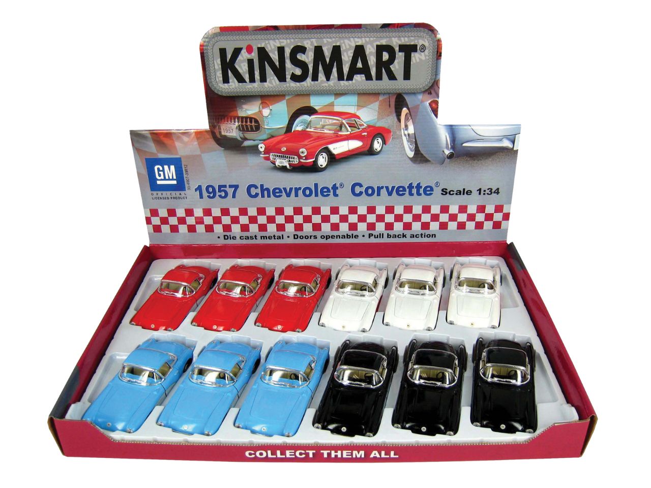 Corvette chevrolet 57 die cast 17903
