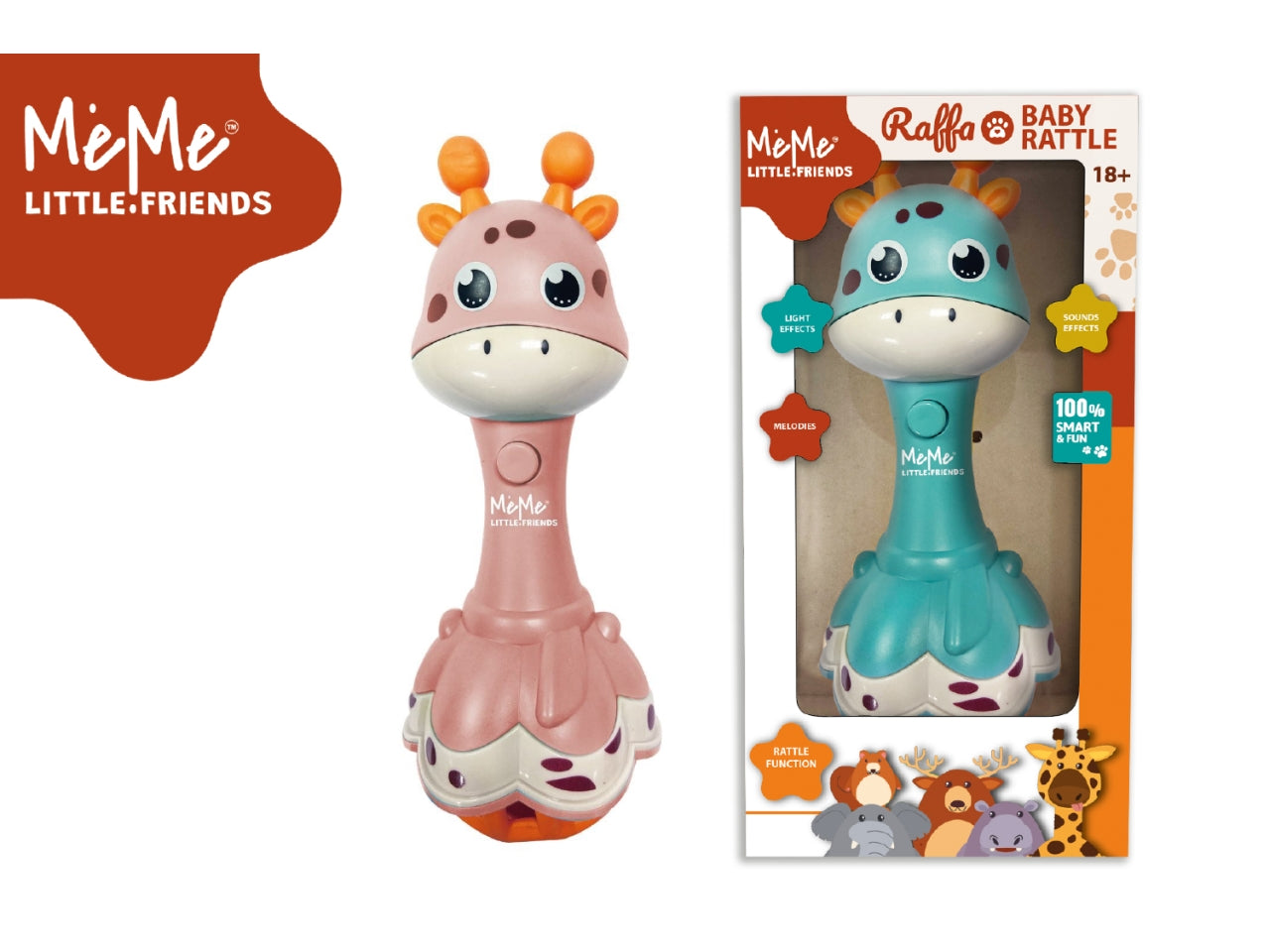 Meme little friends raffa sonaglio elettronico disponibile in 2 assortimenti