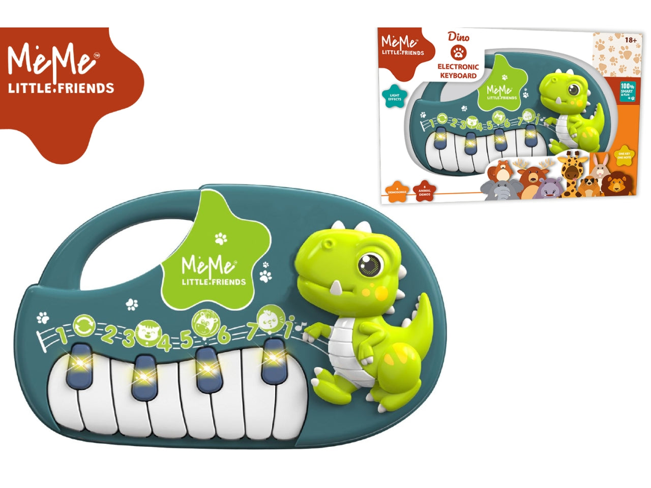 Meme little friends dino baby pianola