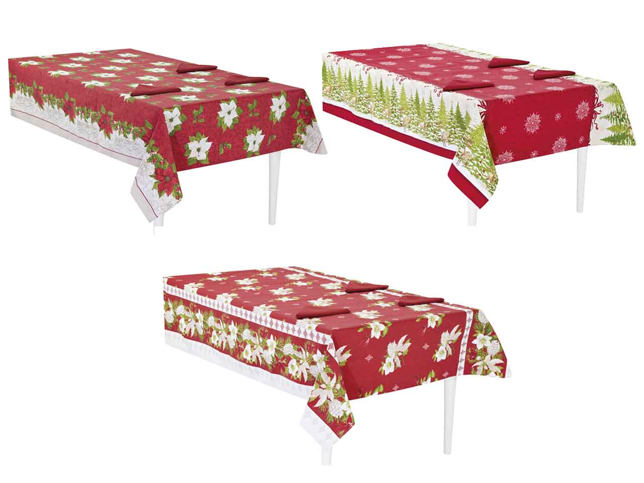Xmas tovaglia 140x180 +6tovaglioli lum.servx6