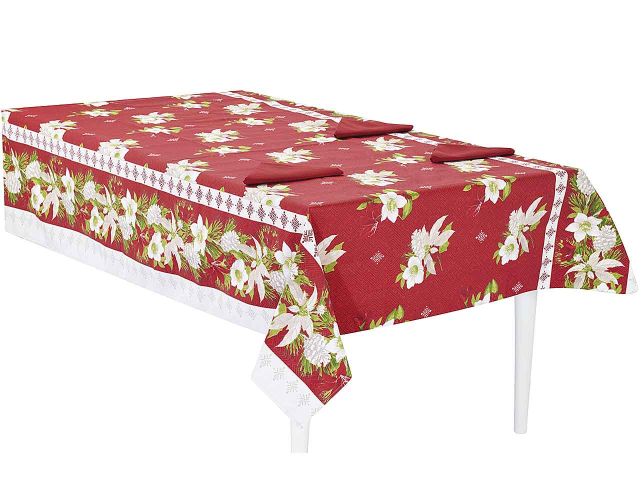 Xmas tovaglia 140x180 +6tovaglioli lum.servx6