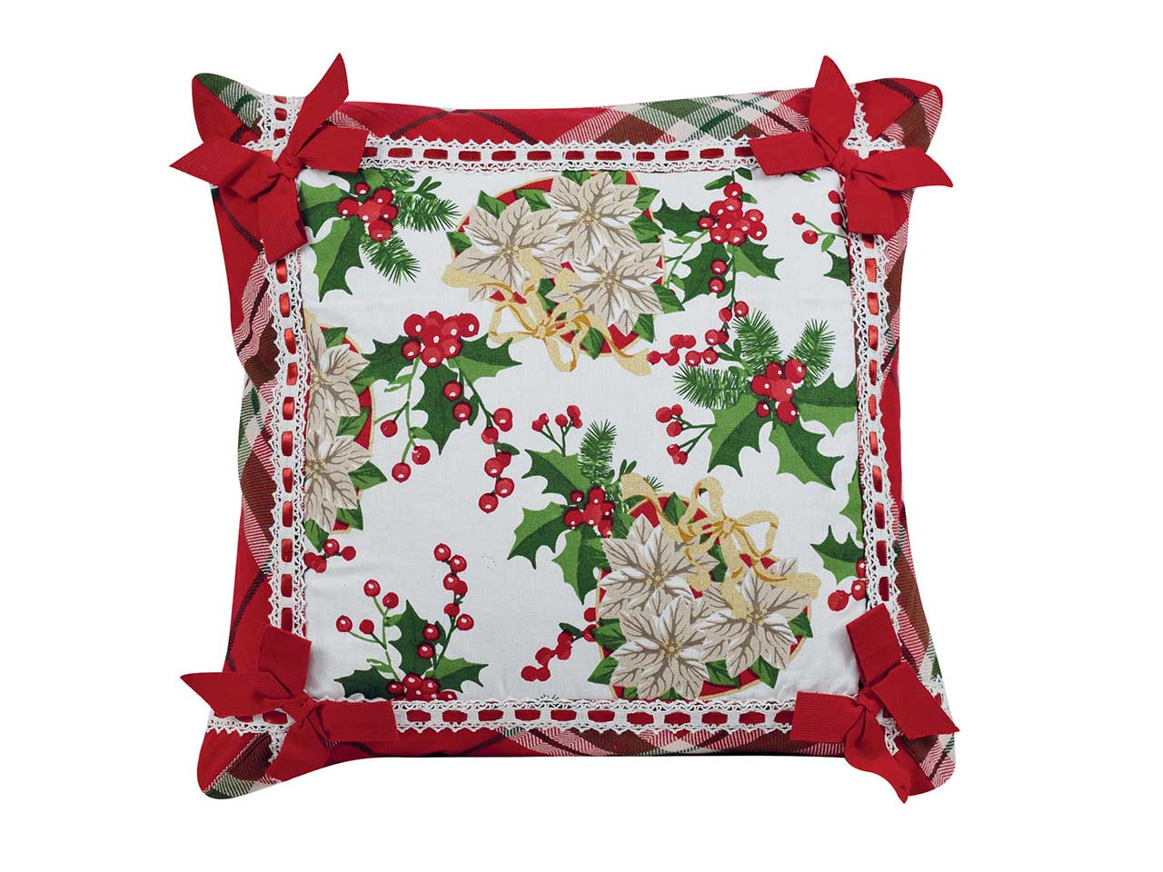 Cuscino d'arredo 45x45cm con zip 100% cotone