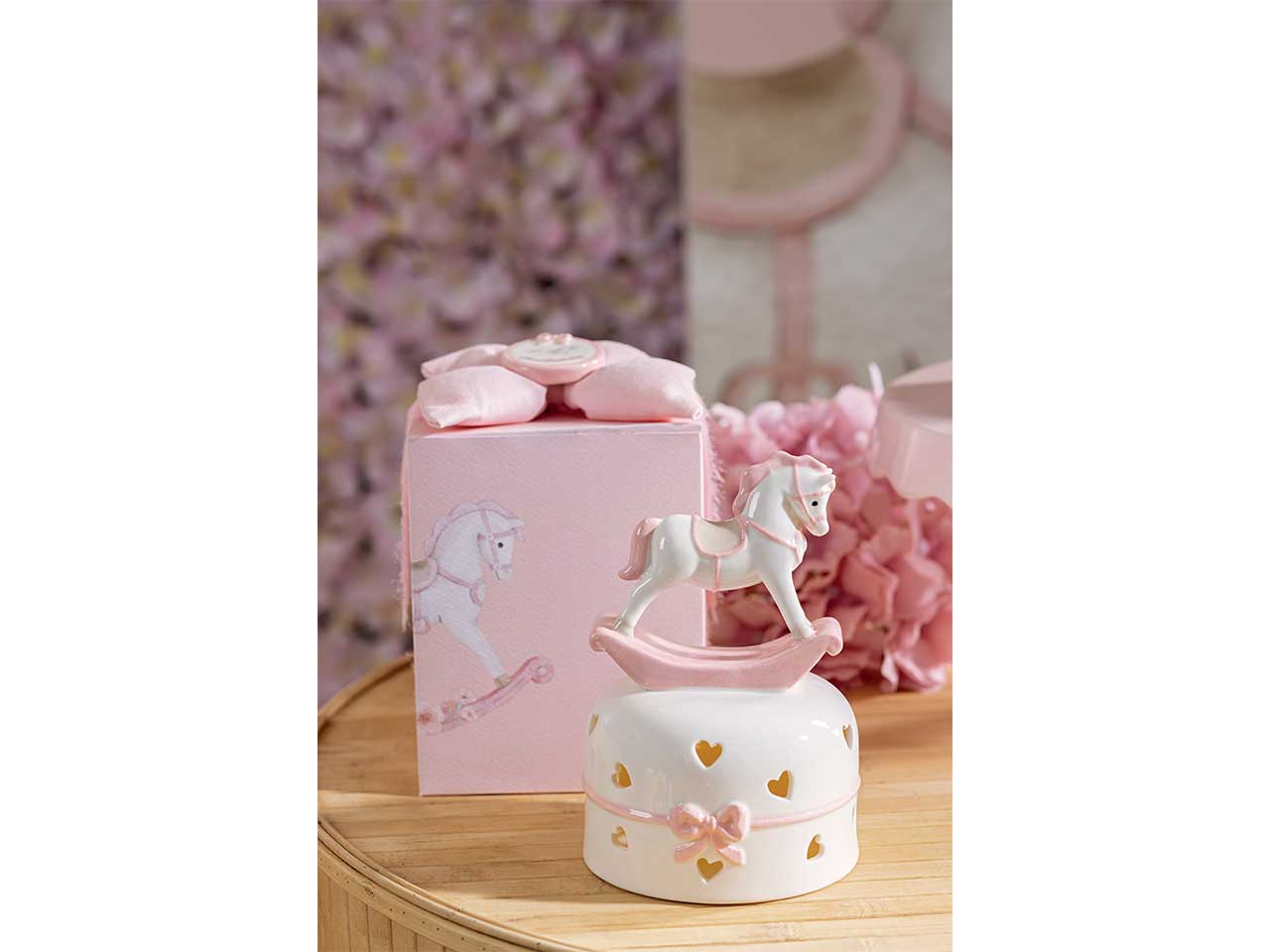 Carillon cavallino colore rosa