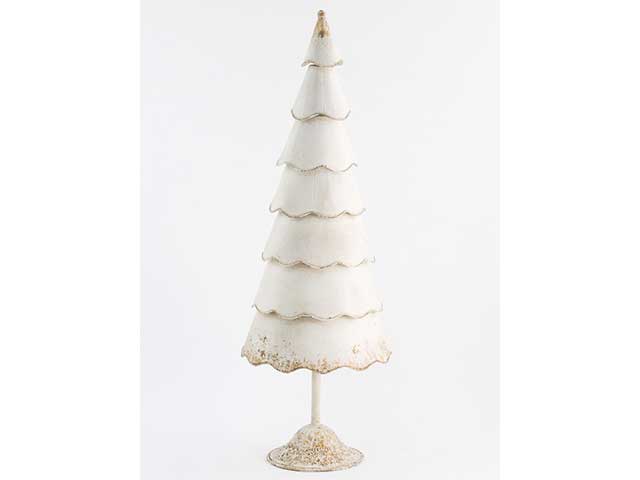 Alberello di natale senza luci in metallo 74cm