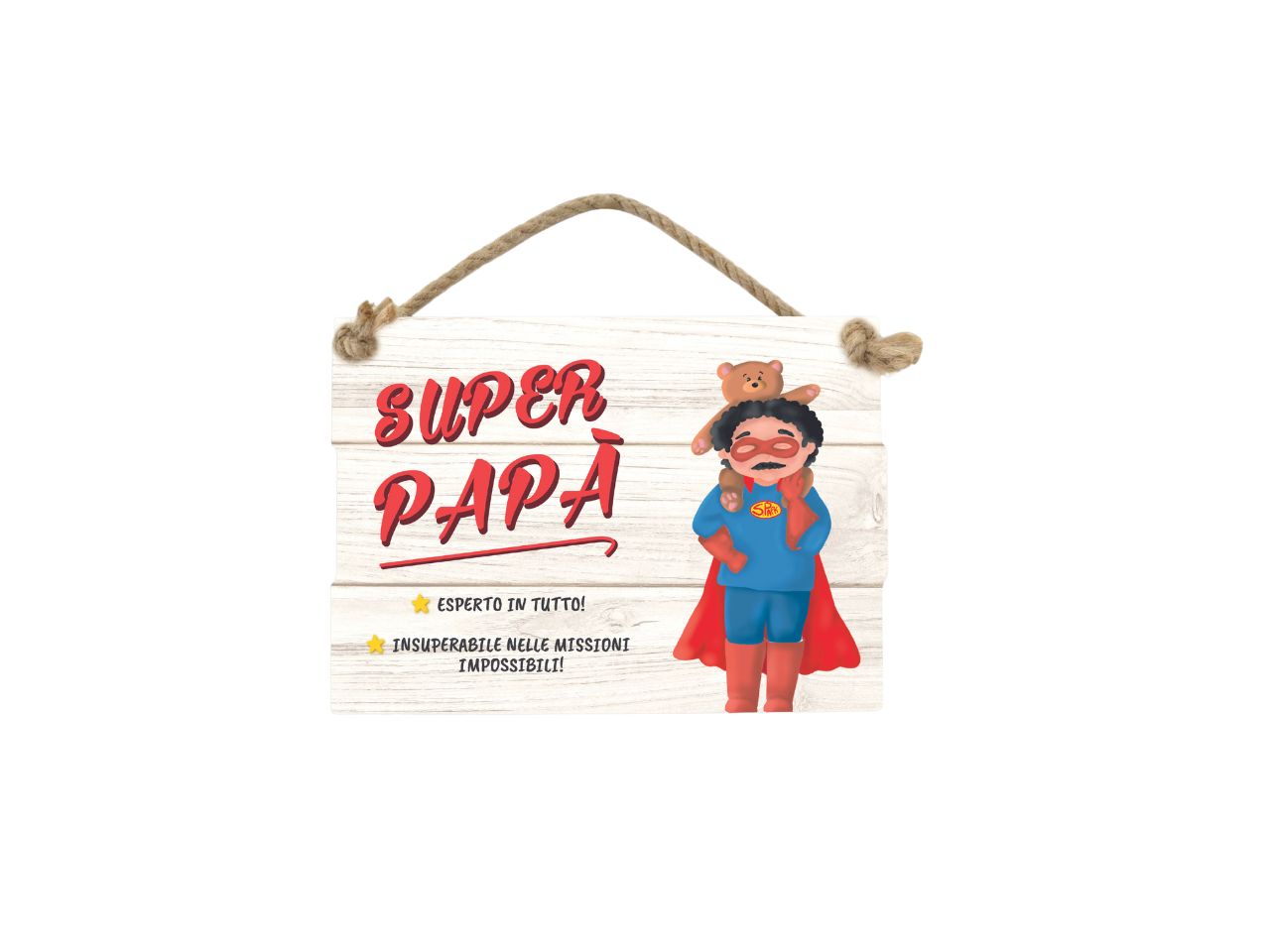 Targhetta super papa