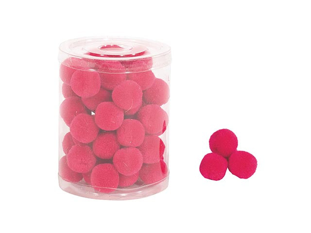 Pompon 2cm 48 pezzi fucsia b335 12