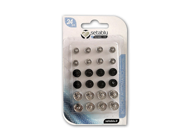 Bottone automatico misure ass.24 pezzi57946