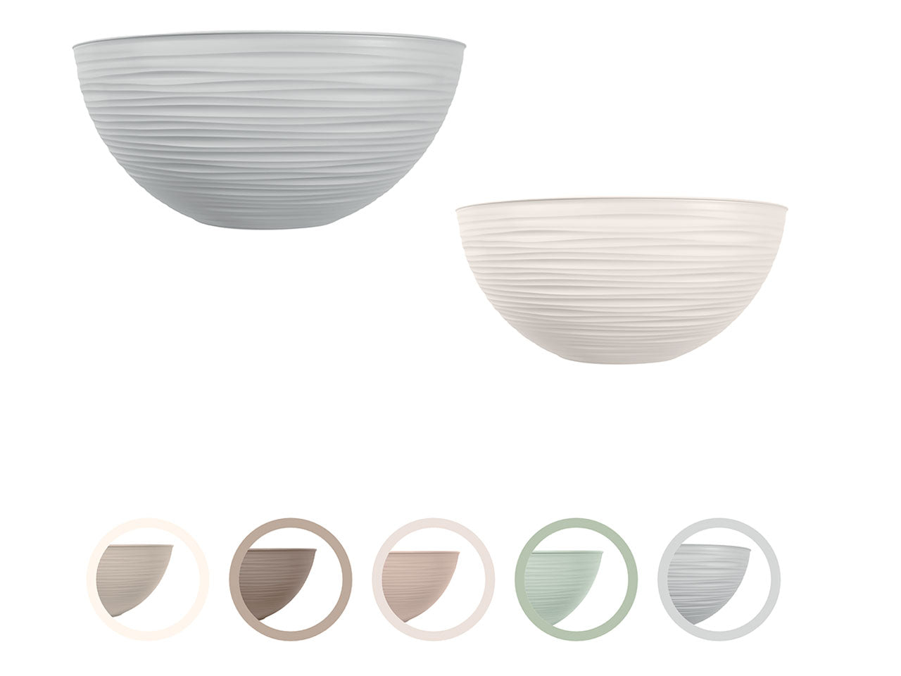 Insalatiera Brio M in plastica colori assortiti moderno Ø24x11 cm - Brio & Bio