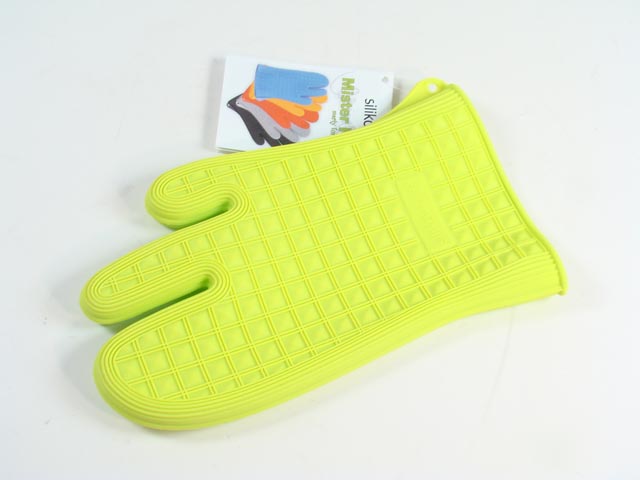 Guanto Mister Hot in silicone 274x167xh.20mm verde acido