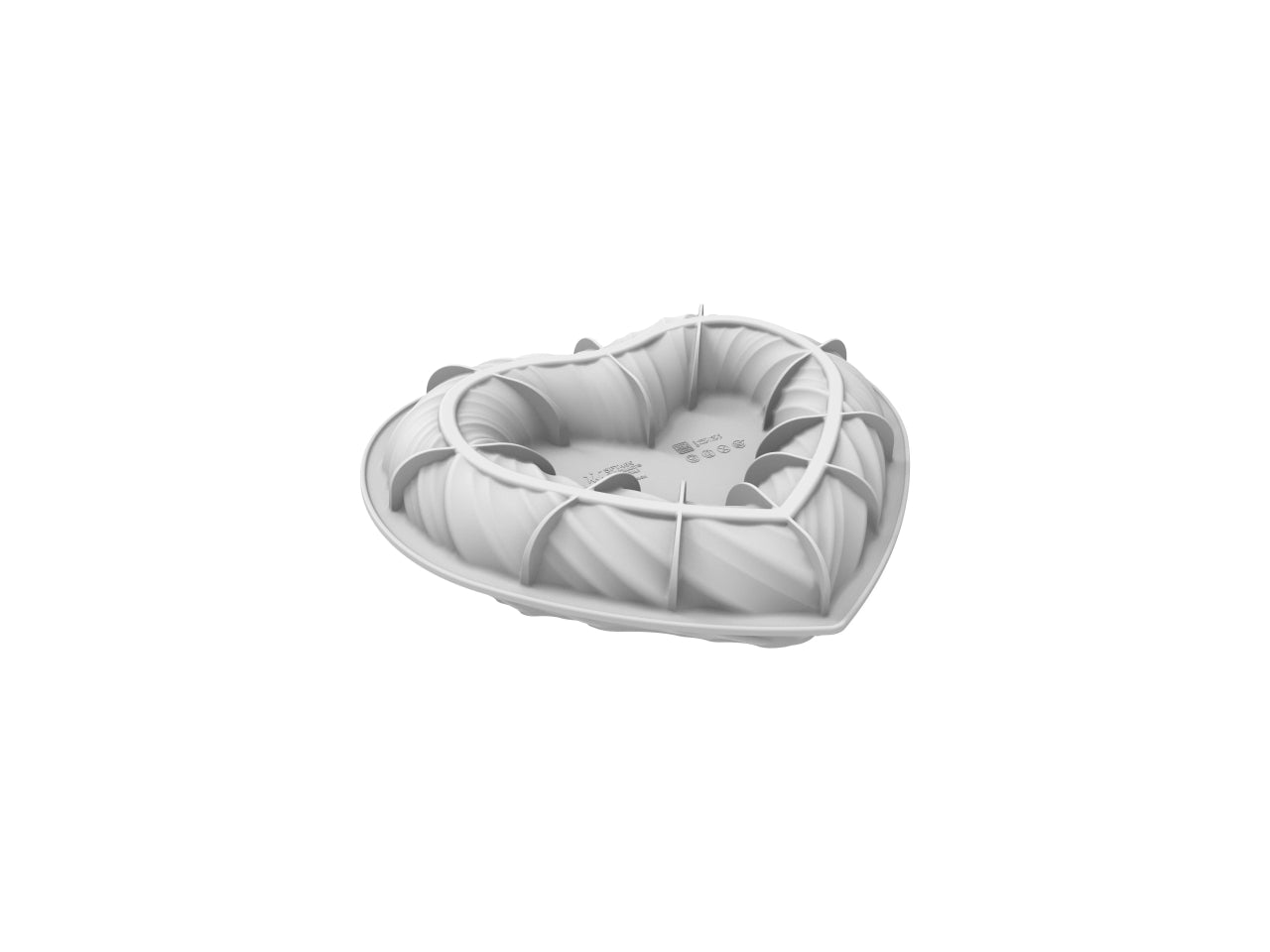 Stampo in silicone a forma di cuore intrecciato 250x220xh.52mm
