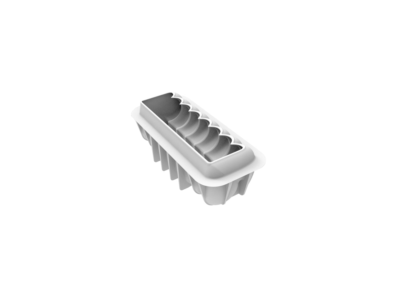 Stampo in silicone a forma di tronchetto cuori 240x90xh.90mm