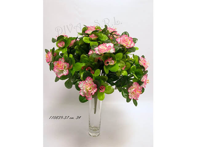 Mazzo di azalea colore rosa 34cm