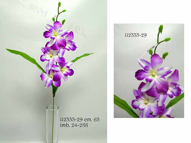 Orchidea spruzzata  x 5  63cm naturale
