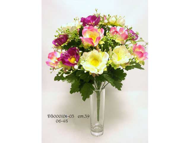 Mazzo di anemone x 18 colore rosa 39cm