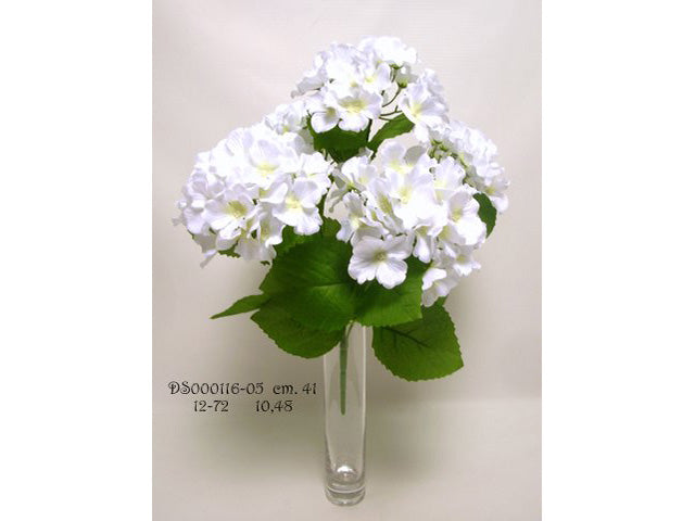Mazzo di ortensie colore crema 41cm