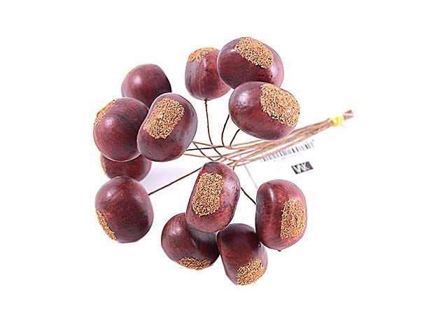 Confezione castagne x12 16,5cm dc000298