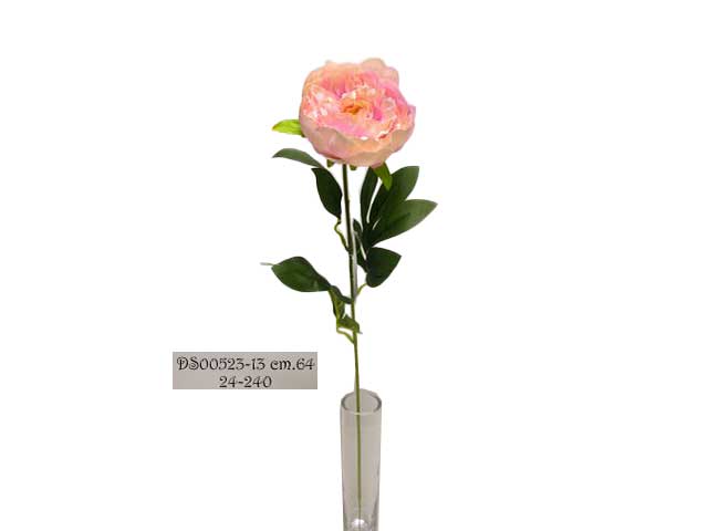Peonia singola spruzzata colore malva 64cm