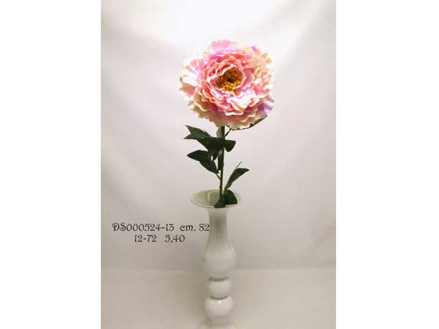 Peonia singola spruzzata colore malva 82cm