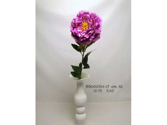 Peonia 64cm spruzzata fucsia ds000524