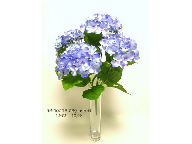 Mazzo di ortensie colore blu 41cm
