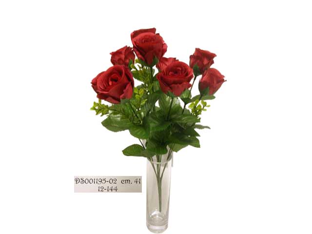 Mazzo rose rosse 41cm ds001195