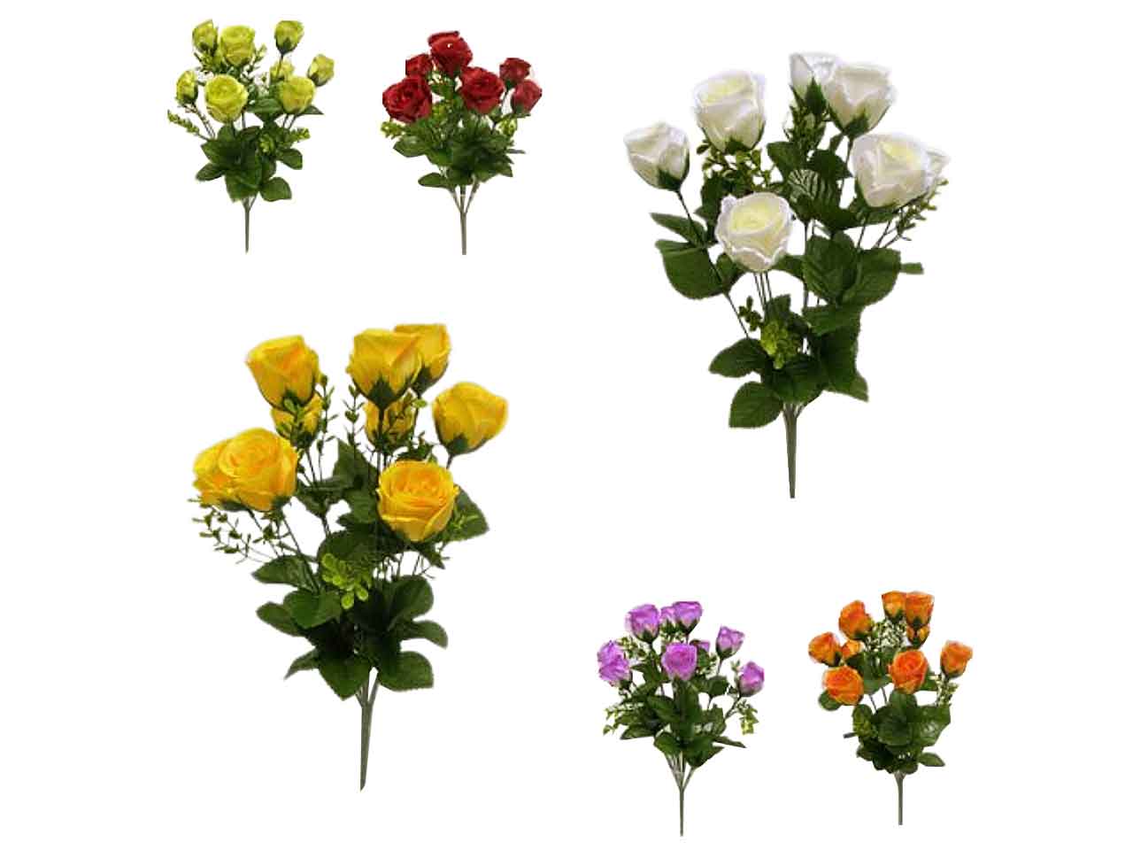 Mazzo rose x9 41cm ds001195