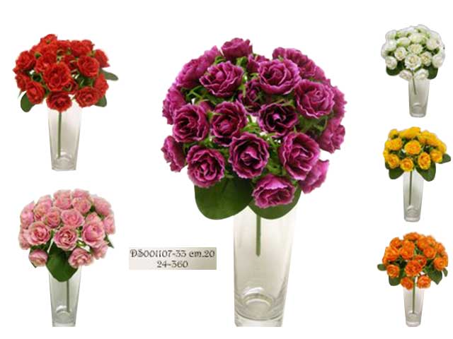 Mazzo rose ass. 20cm ds001107