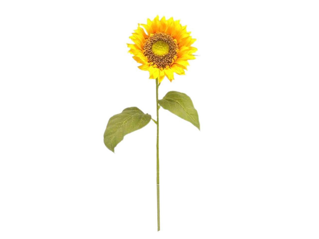 Girasole singolo spruzzato colore naturale 73cm