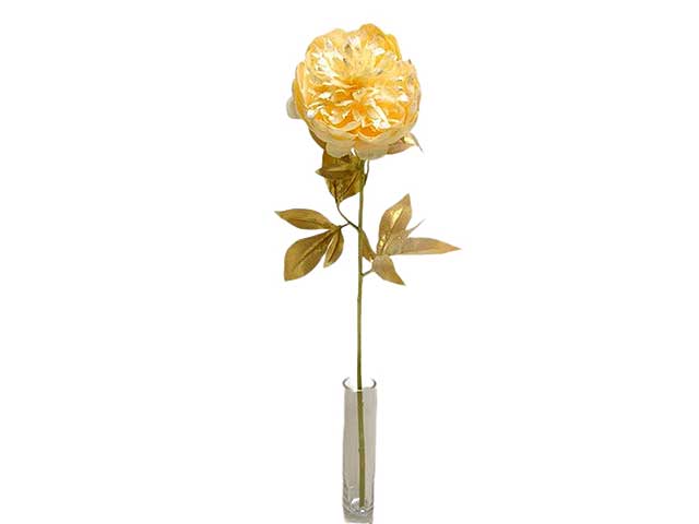 Peonia singola 71cm giallo dc000669