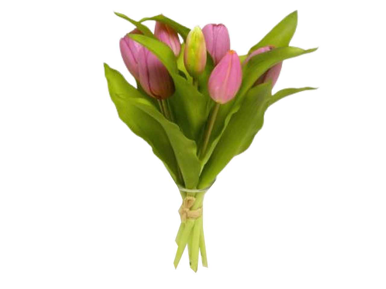 Mazzo di tulipani x 7 colore lavanda 30cm