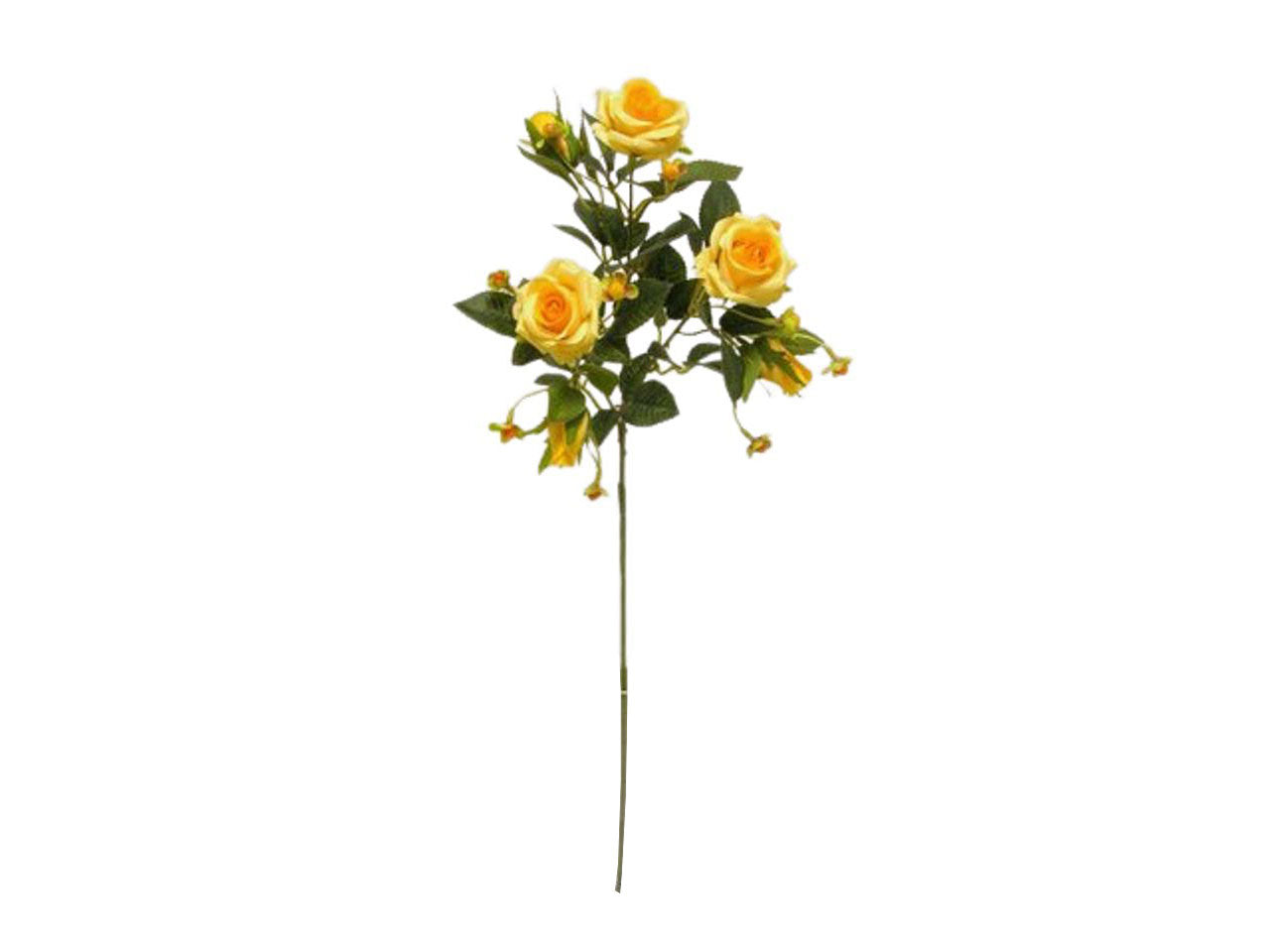 Rose spruzzate colore giallo 70cm