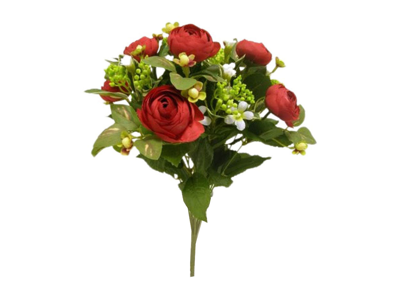 Mazzo di ranuncolo x 13 colore rosso 43cm