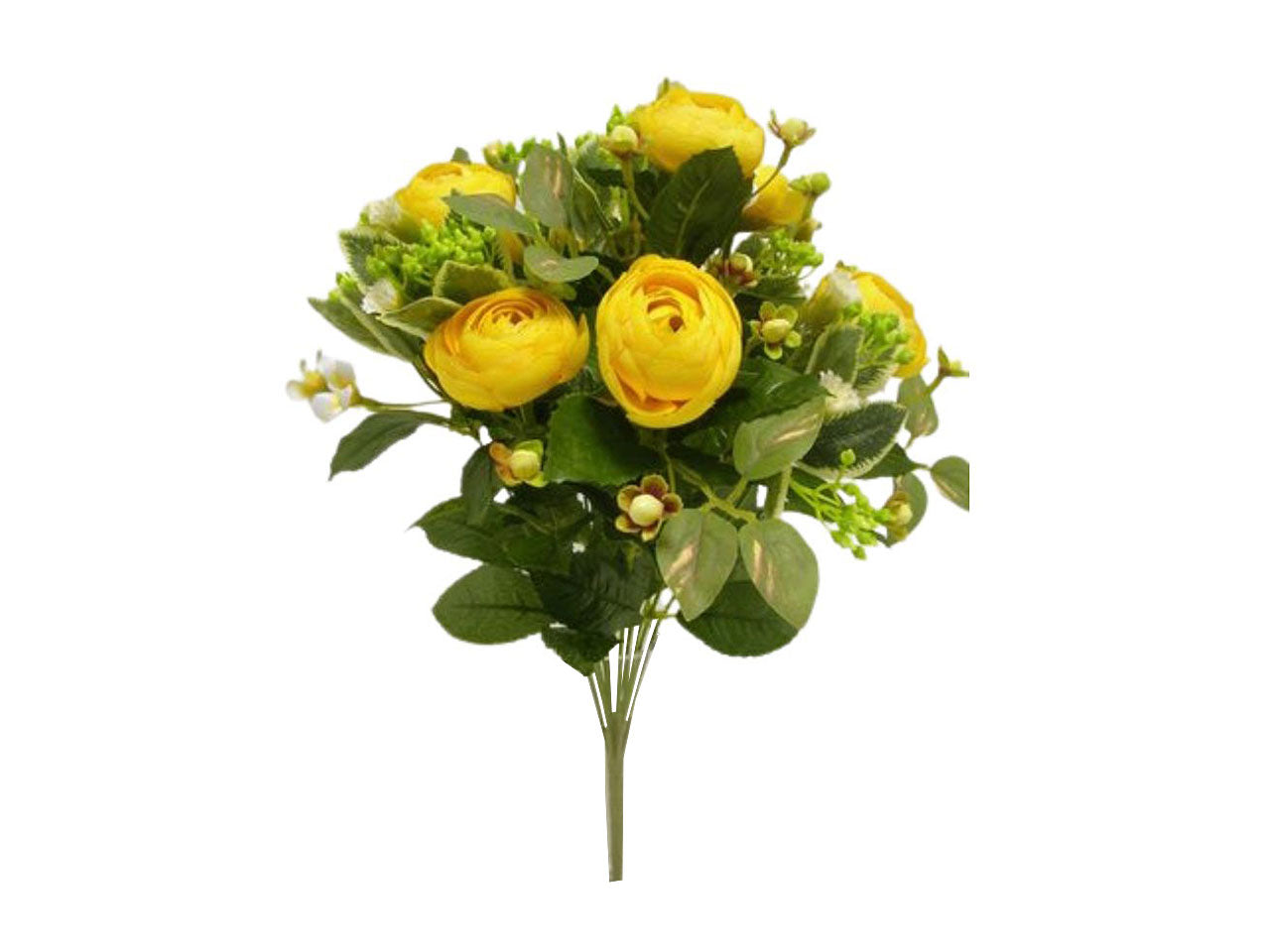 Mazzo di ranuncolo x 13 colore giallo 43cm