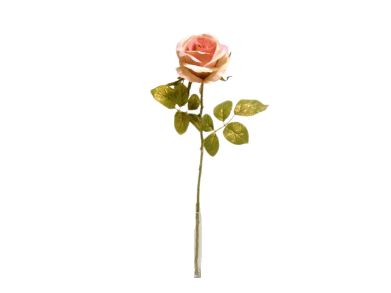 Rosa singola spruzzata 68cm rosa