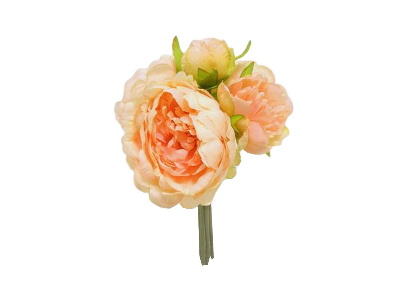Mazzo di peonia colore pesca 28cm
