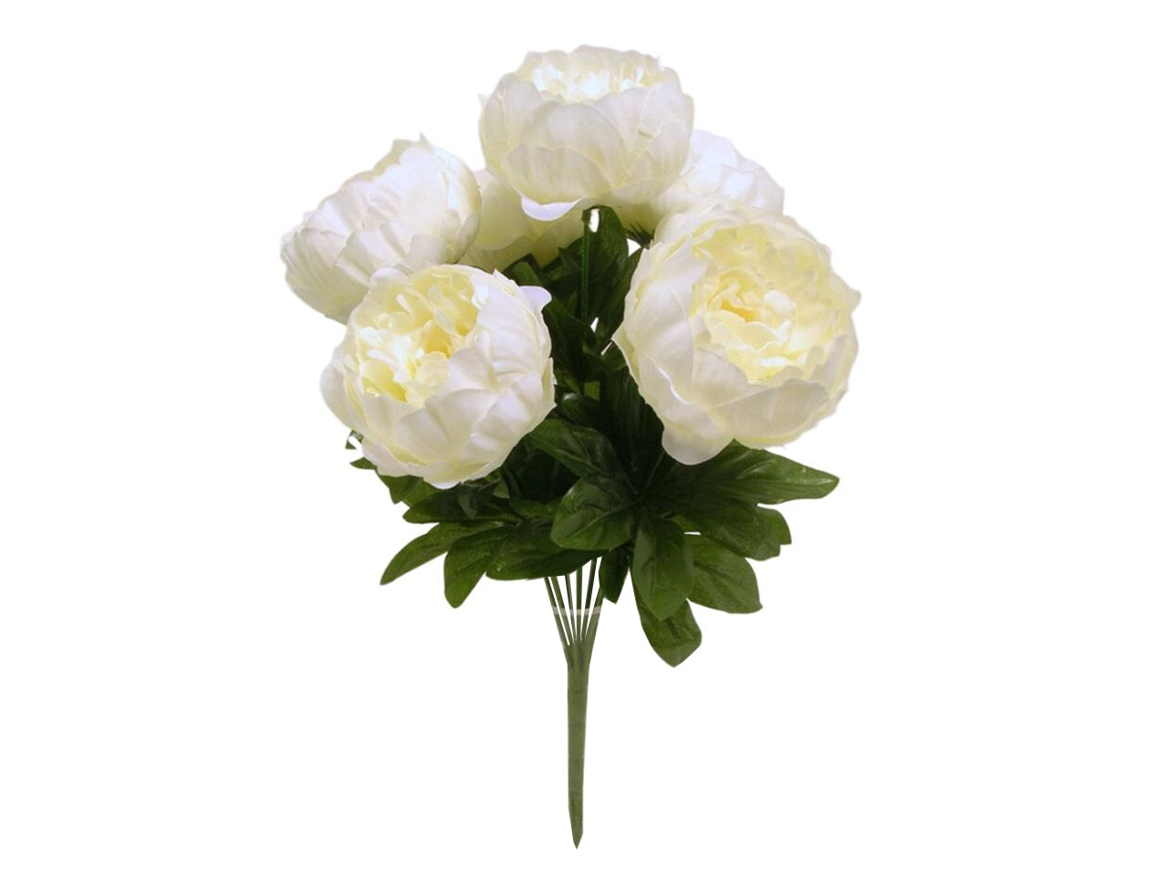Mazzo di peonie x 7 misura 45cm colore crema