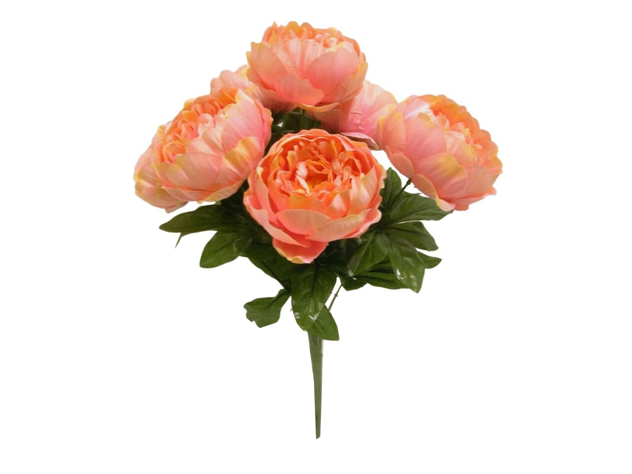 Mazzo di peonie x 7 misura 45cm colore salmone