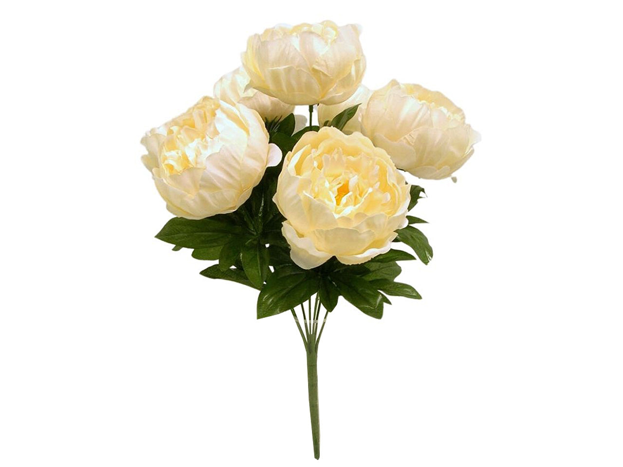Mazzo di peonie x 7 misura 45cm colore ivory