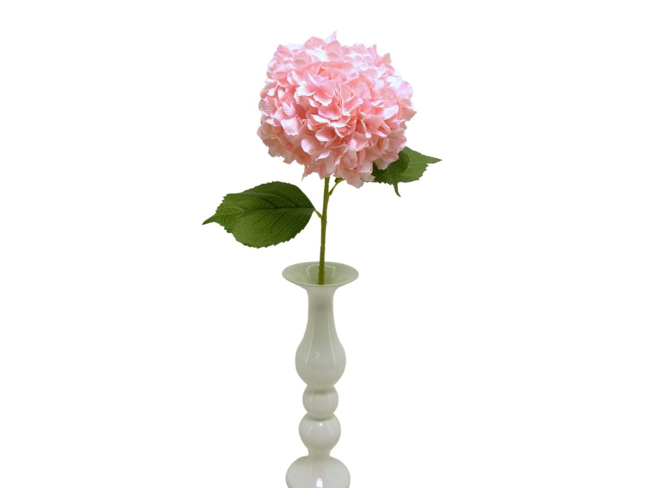 Ortensia singola spruzzata misura 82,5cm colore rosa
