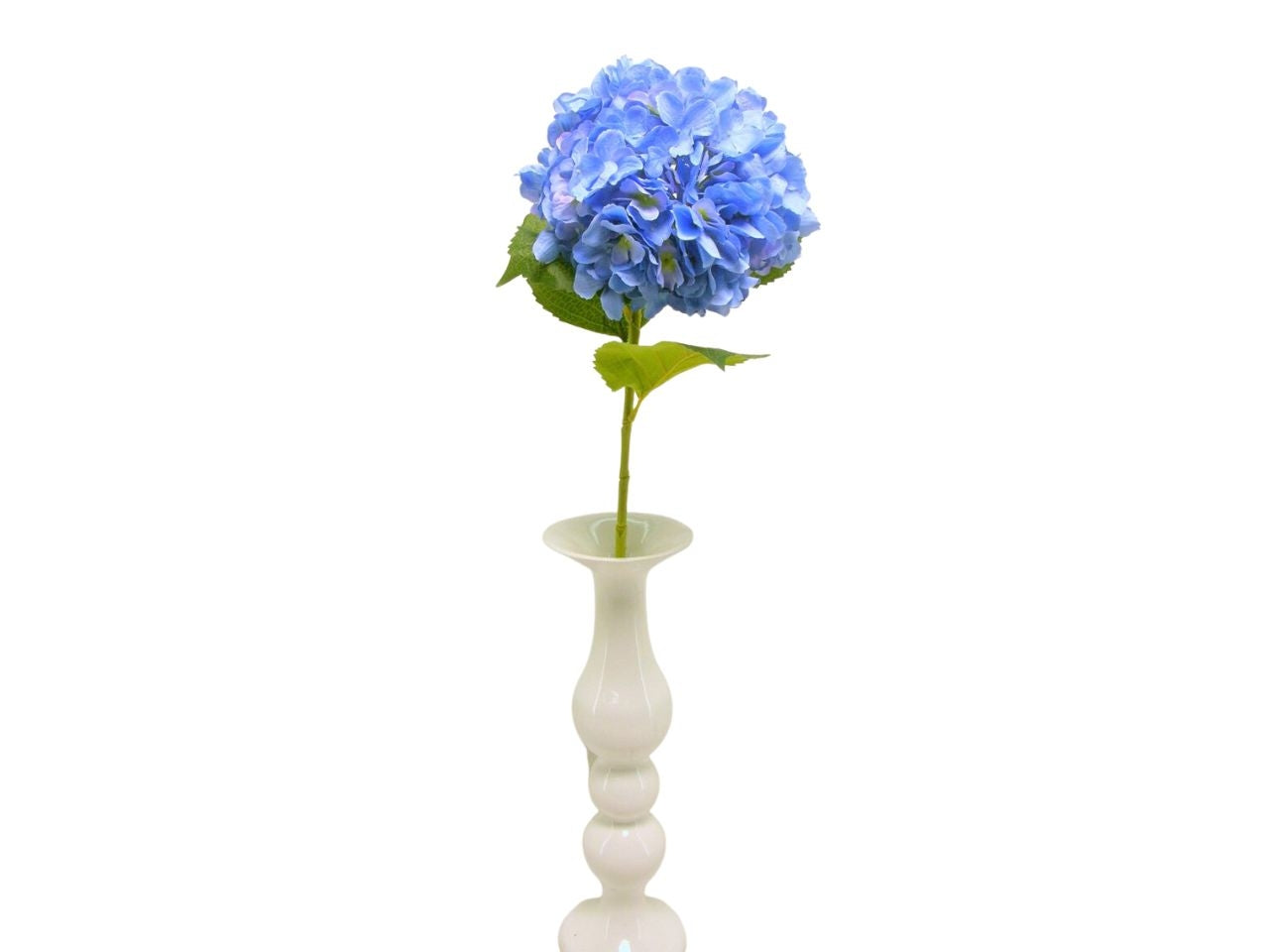Ortensia singola spruzzata misura 82,5cm colore blu
