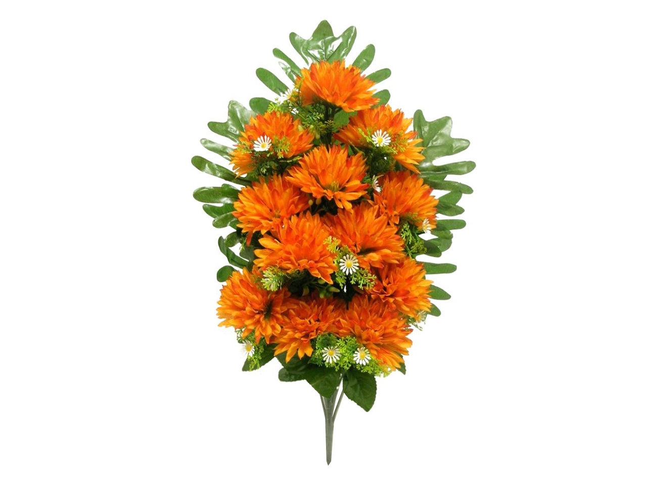 Mazzo di peonie x 7 misura 45cm colore arancione