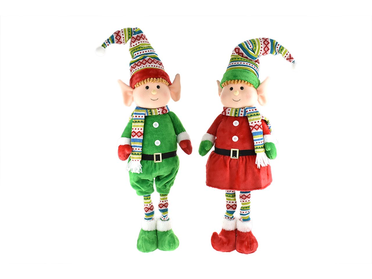 Elfo boy&girl estensibile 80-100cm colore rosso e verde